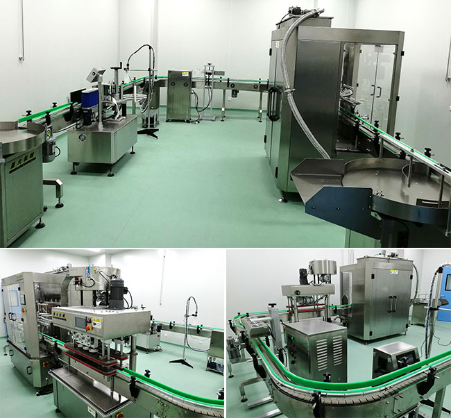 瓶裝液體食品灌裝機設(shè)備案例實拍